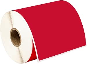 Dymo 550 Colored Labels HOUSELABELS 4\" X 6\" Yellow, Yellow, Blue, Green, Red Shipping Labels On 1\" Core Compatible With Zebra And Rollo Printers, 5 Rolls / 250 Labels Per Roll House Label 30256
