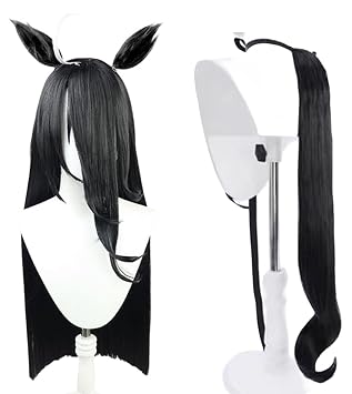 Uma Musume Manhattan Cafe Cosplay Wig Hair Role Play Halloween Christmas Comic Convention Costume Party Wigs + Wig Cap