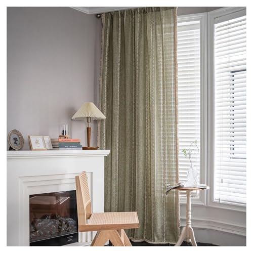 Cortinas para comedor semi opacas que evitan reflejos del sol en las ventanas 3