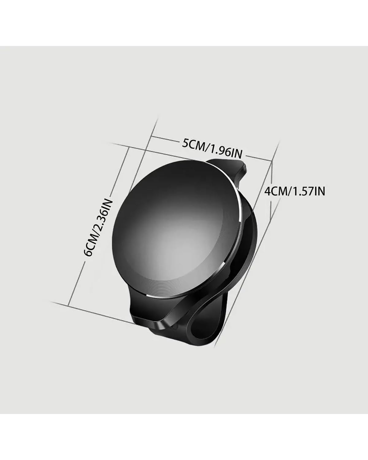 Supporto per Occhiali da Sole, Visiera per Auto, Supporto per Occhiali da Sole, Clip Universale per Occhiali da Vista, Supporto per Occhiali da Sole Rotondo per Interni, (Argento)