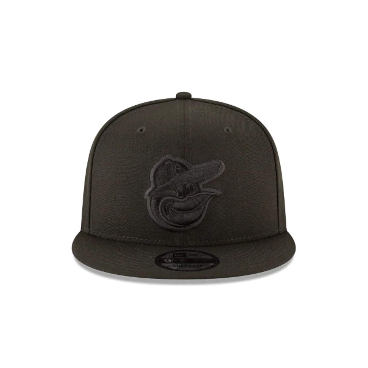 New Era Men's Black Baltimore Orioles Out Basic 9Fifty Snapback Adjustable Cap