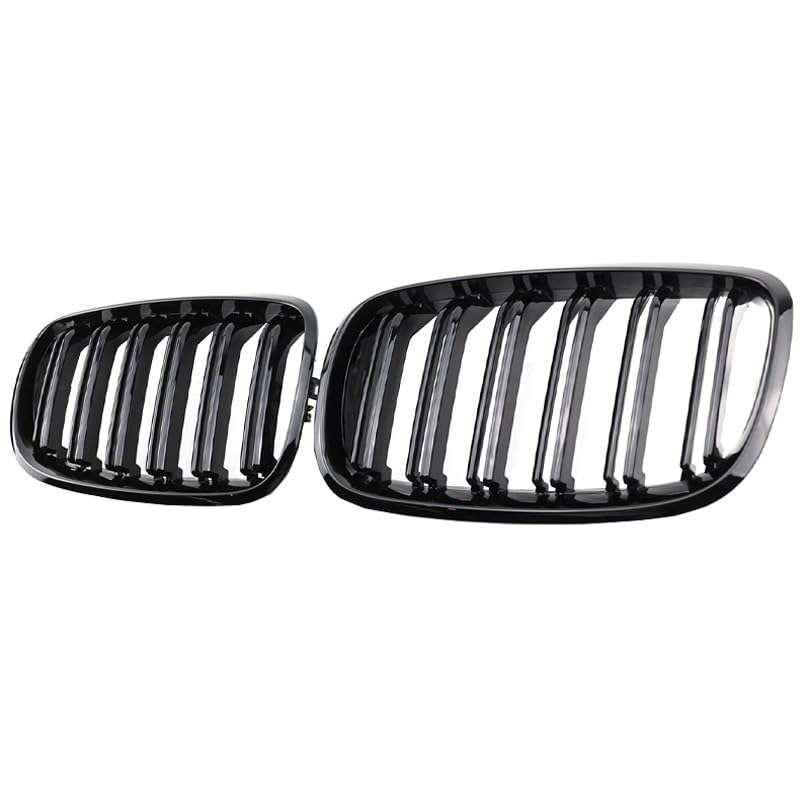 Calandre double lamelle pour X6 E71 et X5 E70 finition noire brillante haut de gamme