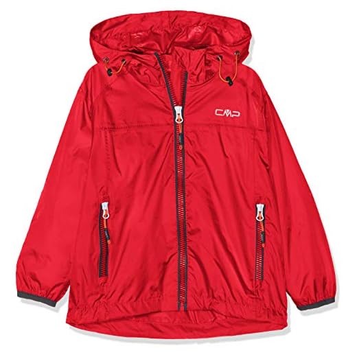 CMP - Veste enfant avec capuche anti-pluie, Ferrari, 164