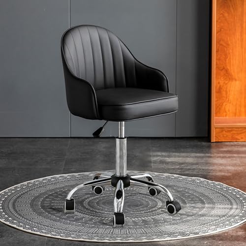 Image of METTEOR Gaming Chair with Lumbar Support Adjustable Height Slish Cact Design for Smals t for Heavy Users Black Office Fur (Black C)