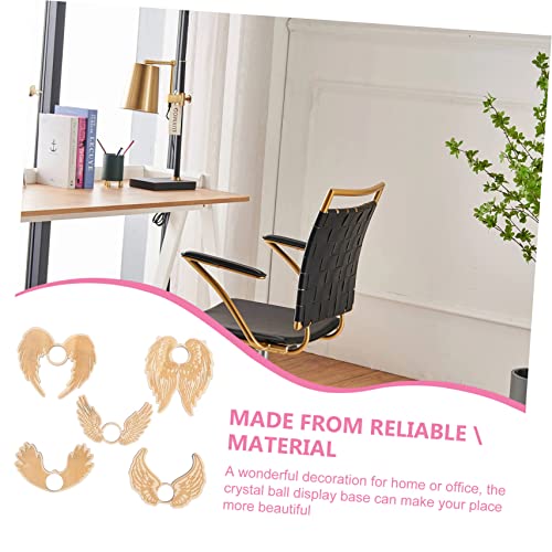 BESTOYARD 20 Peças Artesanato Suporte De Bola De Cristal De Madeira Base De Exibição De Bola De Cris