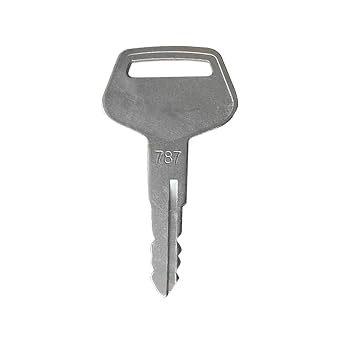 2Pcs Ignition Keys 787 TR261434 Compatible with Komatsu Excavators PC120-7 PC130-6 PC130-7 PC200-7 PC240-7 PC250-6 PC300-7 PC400-7 Compact Utility Tractor 650-1450