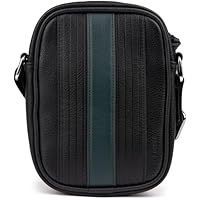 Ted Baker Evver Striped Pu Flight Bag - Black