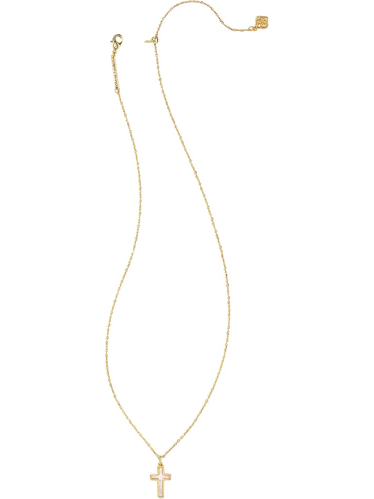Gold Kendra Scott Cross Pendant Necklace