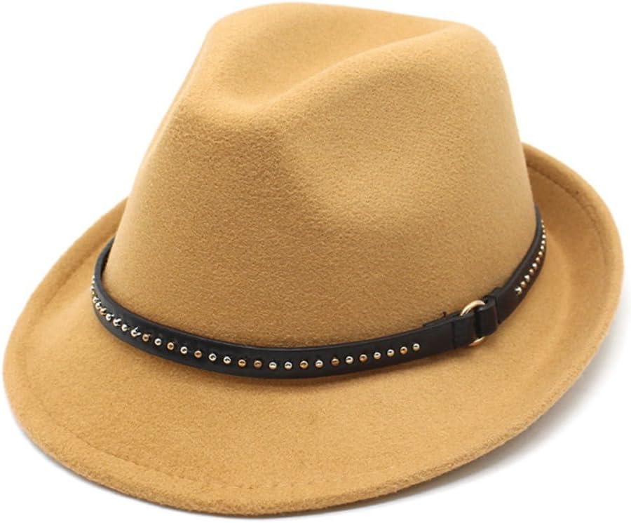 Classic Wool Felt Cowboy Hat, Gray with Studded Band