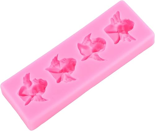 Miniatura 7 de Moldes de silicona para decoración de pasteles de querubín de ángel para decoración de pasteles, decoración de cupcakes, azúcar, manualidades,