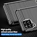 GTBDEKI Case for Galaxy A22 Case, Samsung A22/Galaxy M32 (Global)/Galaxy M22 Case, Carbon Fiber Shockproof Slim Silicone Rugged Soft TPU Back Phone Cover for Samsung Galaxy A22 4G Black
