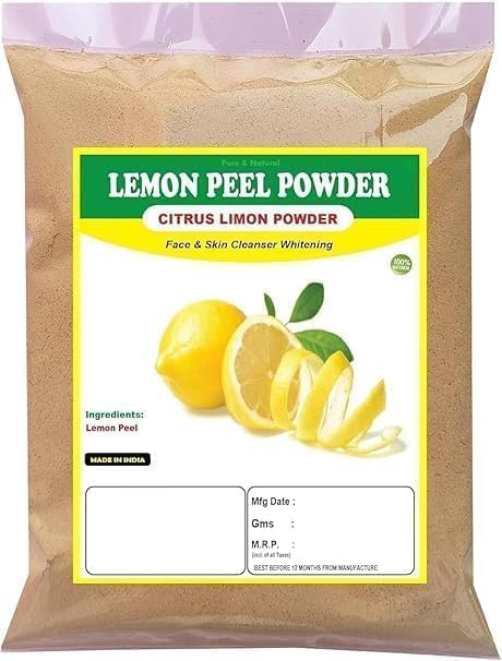Lemon Peel Powder 400Gm Citrus Limon | with Vitamin C 100% Natural & Chemical Free Face & Hair Pack Natural Skin Cleanser Defence from Tan & Oily Skin