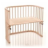 LANGLEBIG & VIELSEITIG VERWANDELBAR – babybay wächst mit: Aus dem Beistellbett machen Sie im Handumdrehen eine Sitzbank oder einen Spieltisch und mit optionalem Zubehör einen Stubenwagen, einen Kinderstuhl, einen Laufstall oder sogar ein großes Kinderbett