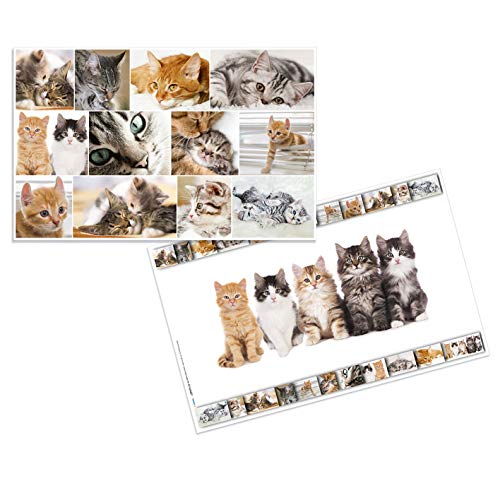 HERMA 19379 Schreibtischunterlage Tiere Katzen, abwischbare...