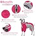 AOFITEE Winteroverall für Hunde - Wasserdichter Hundejacke Große Hunde mit Beinen, Winter Warmer Hundemantel mit Geschirr Gefütterter Hundeoverall, Wintermantel Hund für Deutscher Schäferhund