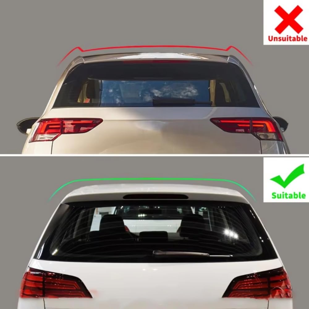 Spoiler Posteriori Tetto Posteriore ABS,per Ford Fiesta 2002-2026