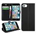Produktbild DN-Technology iPhone 7 Hülle, iPhone 8 Hülle, iPhone SE 2020 Hülle, iPhone 7/8/SE 2020 Hülle, [PU Leder Flip Case] [Book Wallet Case] [Kartenfächer] [Stoßfeste Hülle] (iPhone 7/8/SE 2020, schwarz)