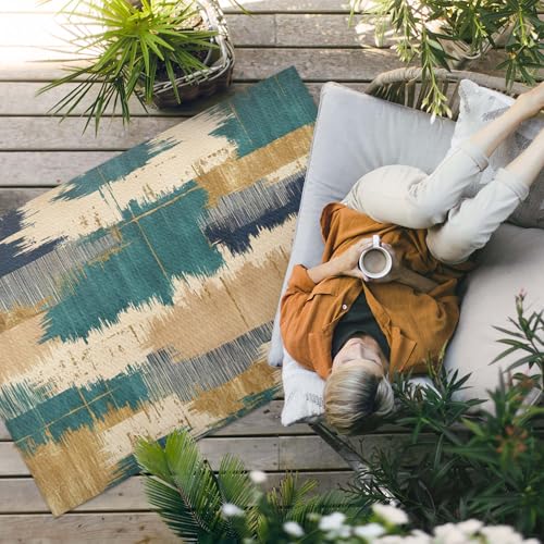 Tapis en vinyle 100x150 cm imperméable et résistant pour l'extérieur