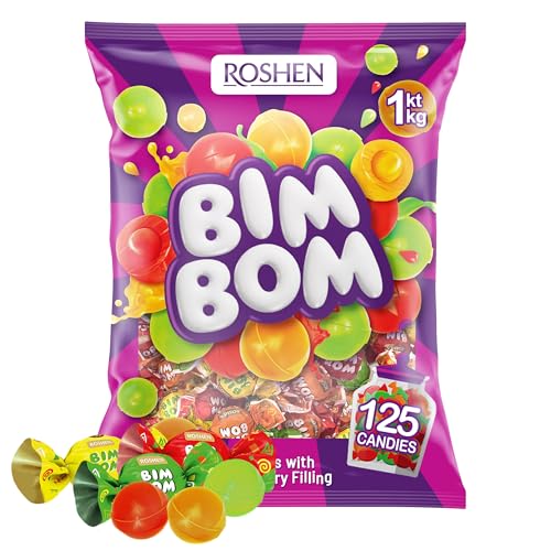 ROSHEN Bim Bom Candies with Sweet Fruit Filling, 1 kg