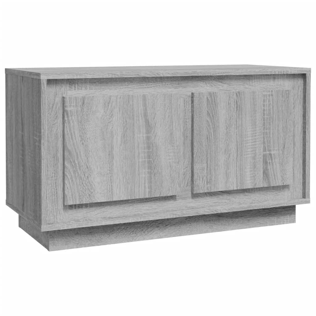 vidaXL TV Cabinet Media Furniture Sideboard Entertainment Centre TV Console Media Unit HiFi Cabinet Grey Sonoma 80x35x45 cm Engineered Wood