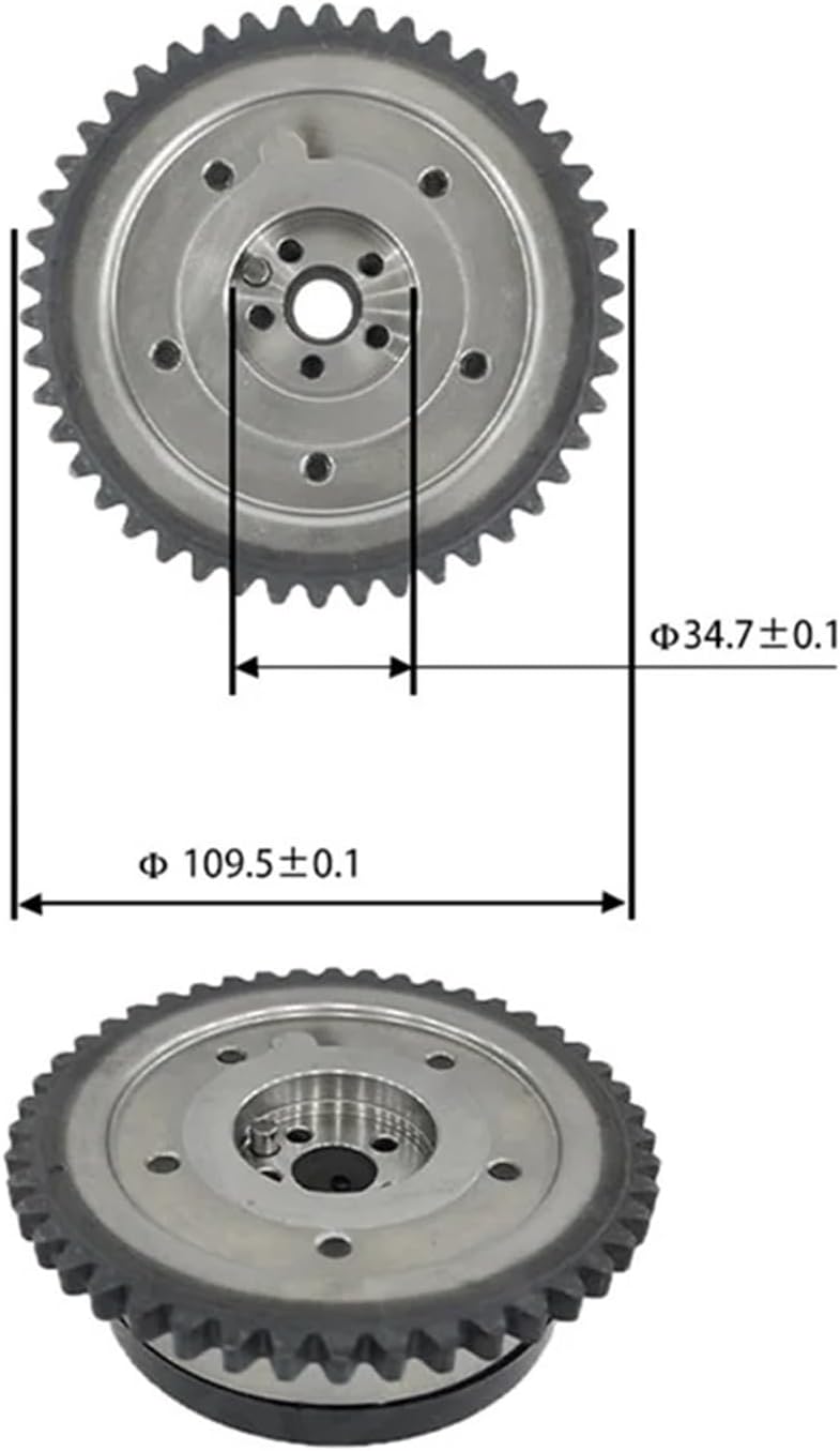 A65P-Car Variable Valve Timing Sprocket Camshaft Adjuster (Exhaust Side) 12627114 25203205 Compatible For BUICK CADILLAC GMC