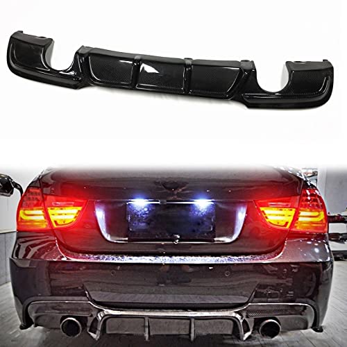 Diffuseur arrière carbone BMW E90 325i 335i M-Sport 2009-2012 support échappement