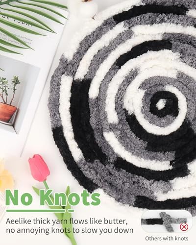 image for Aeelike Thick Chunky Yarn Blanket, #8 Matcha Green Extra Jumbo Chunky 