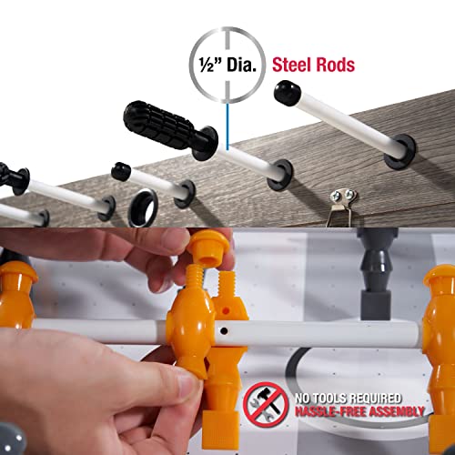MD Sports 48 Inch 4 in 1 Air Powered Hockey, Foosball, Basketball, and Table Tennis Combination Game Table with Included Game Accessories - Thumbnail 6