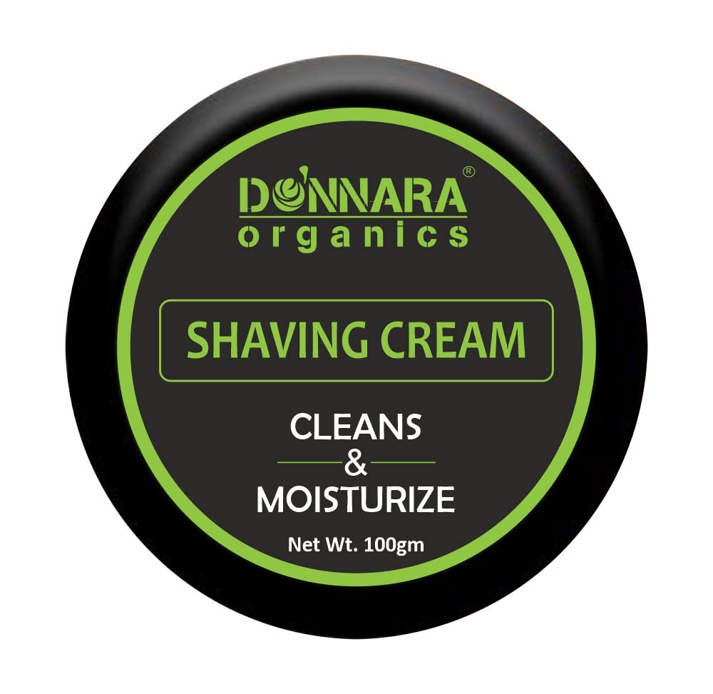 Donnara Organics Natural Shaving Cream For Men | Anti Irritation Formula with Pure Essential Oils Vitamin E | No Sulfates, Parabens, Silocones 100 grams (B0B65F8252) Amazon Price History, Amazon Price Tracker