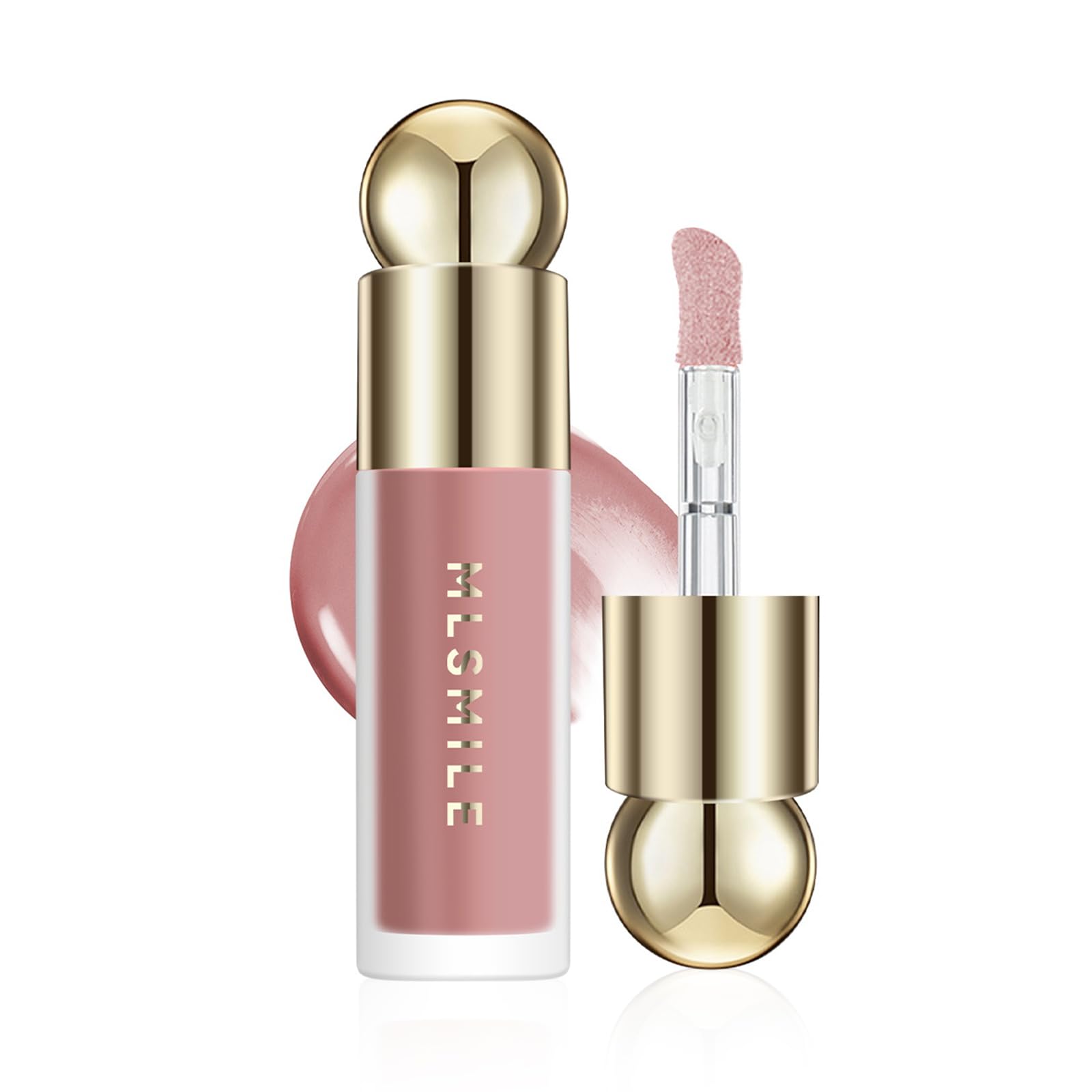 Qwesure Xixi Rubor líquido Resaltador impermeable, resistente a la decoloración, sombra de ojos a prueba de manchas, retoque, colorete natural, humectante… (4)