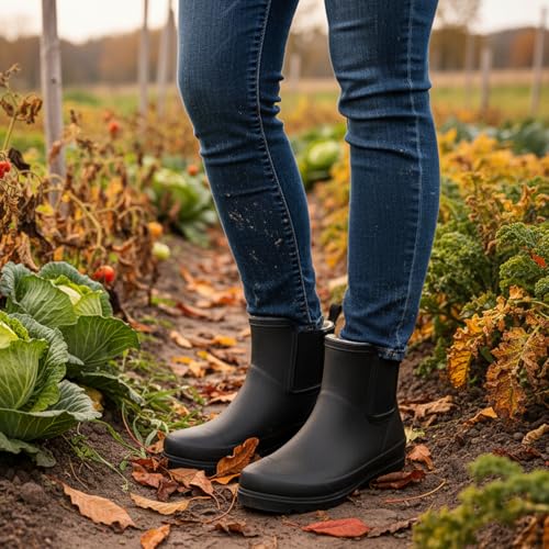 Furuian Women's Waterproof Rain Boots with Plush Lining - Now $9.99
