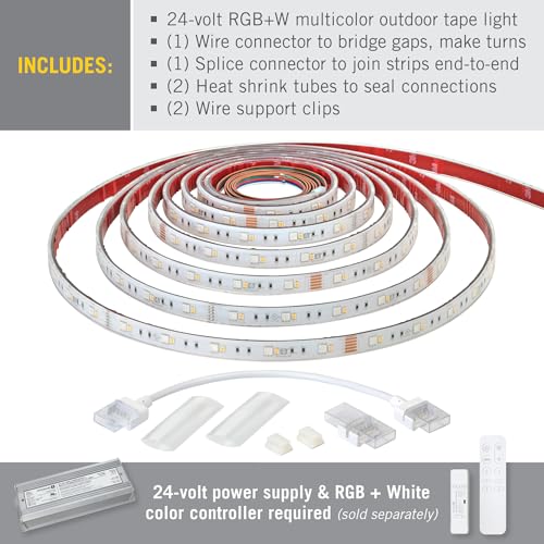 Image of Armacost Lighting RibbonFlex Pro Outdoor IP67 RGB+W Strip Light Tape 30+30 LED /m 8.2 ft (2.5m), Multicolor, (623410)