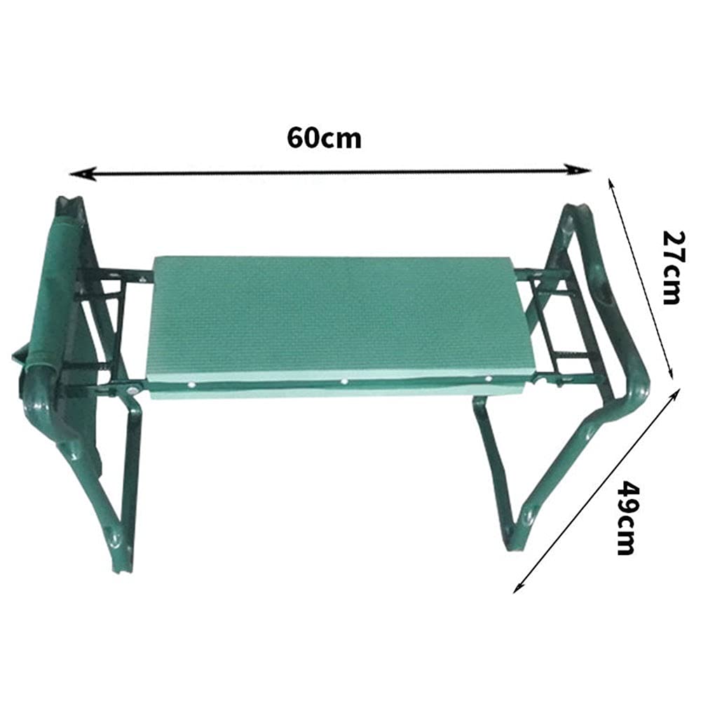 Cojín para arrodillarse, Taburete de jardín for arrodillarse, Asiento Multiusos for arrodillarse con Bolsa de Herramientas, fácil de Transportar y Plegable.