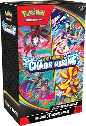 Pokémon TCG: Mega Evolution—Chaos Rising Booster Bundle (6 Booster Packs)