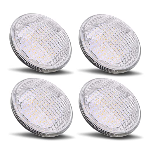 Leabon Par36 Led Landscape Bulb 12V 6W-50W Halogen Equivallent, 3000K Warm White 700Lm, Multifunctional Waterproof Lamp 4-Pack #TOP26
