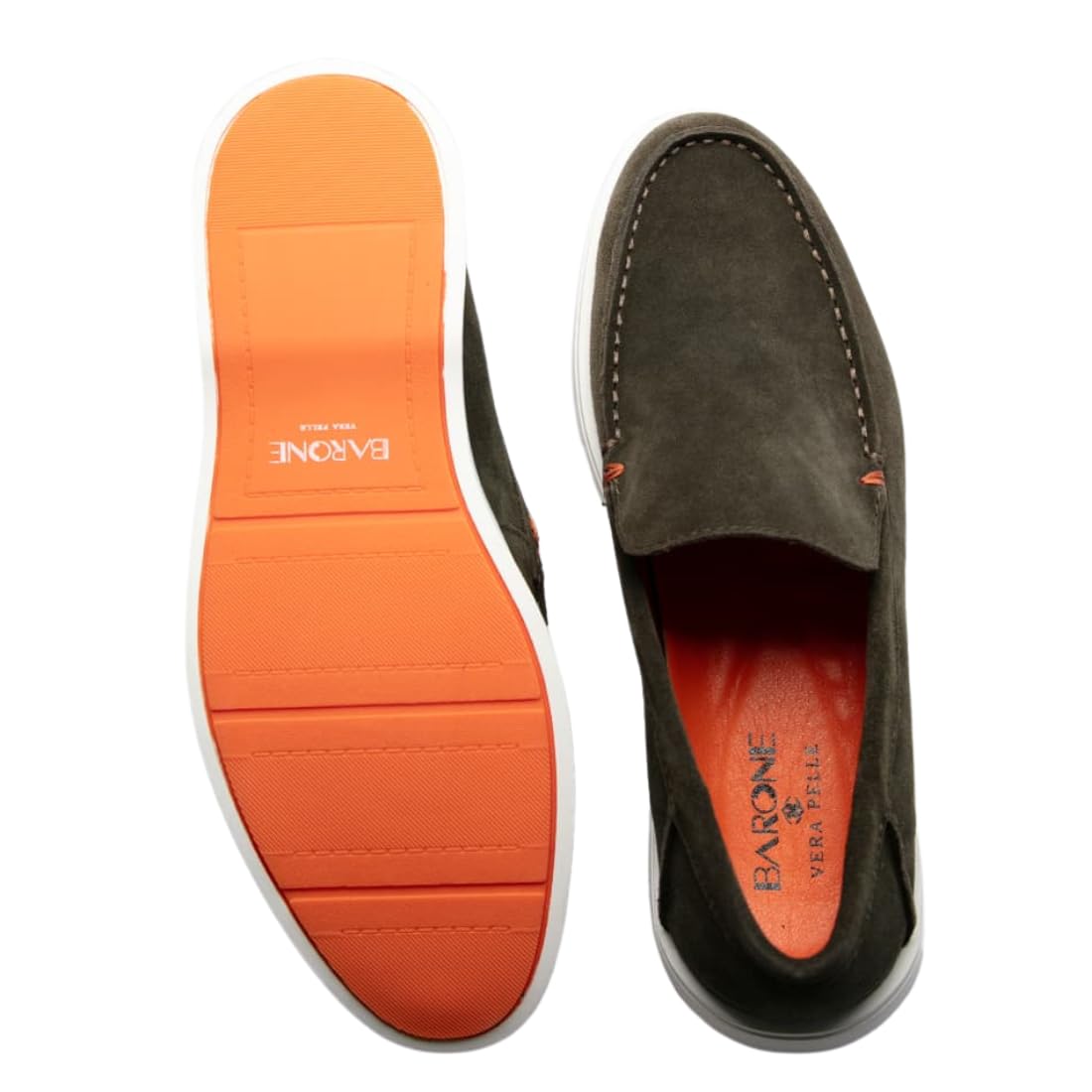 BARONE Mocassino Uomo Estivo - Scarpa Estiva in Vera Pelle - Scarpa Made in Italy