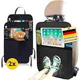 Rückenlehnenschutz Auto Kinder - Rücksitzschoner (1 Stück 70 x 45,5cm) - Autositz Schutz Rückseite Kinder mit Aufbewahrungstasche - GUTER QUALITÄT