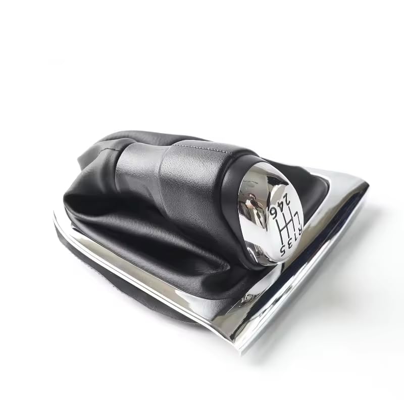 Cuffia Leva Cambio In Similpelle Per Renault Clio III, Kangoo II, Twingo II - Con Cornice Argento - Foto 2