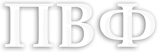Officially Licensed Pi Beta Phi 8" x 3" Window Decal - White