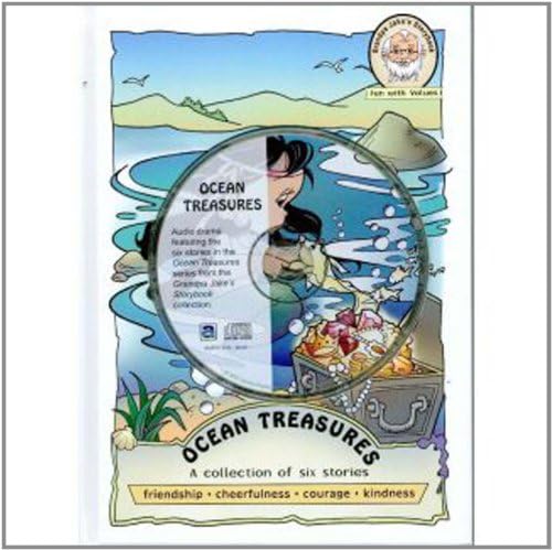 Ocean Treasures-Grandpa Jake's Hard Cover Kids Book-Plus Audio Book-Fun-Values-Friendship-Courtesy-Courage-Prayer-Short Stories for ... Kids-Helping Other (Grandpa Jake's Storybook)