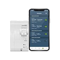 Vista 11 de Leviton Disyuntor inteligente de 2ª generación con control remoto, GFCI, 1 polo, 20 amperios, 120 voltios, clasificación de interrupción de 10kA