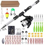 Kinder Angel Set | Angelzubehör Für Anfänger,Ausrüstung Zum Fischen Für Kleinkinder,Für Kinder Mädchen Outdoor Camping Sommeraktivitäten Familienurlaub Schulveranstaltungen See Fluss Meer Teich