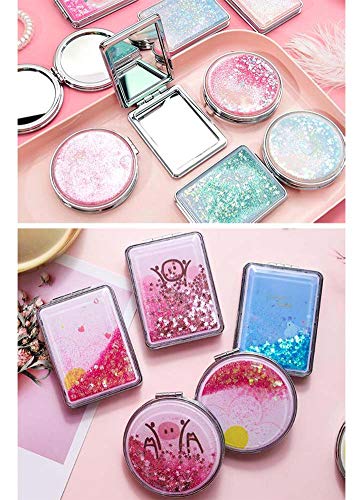 Miroir compact Quicksand ODYO double face avec boîtier portable résistant lot de 2 #20