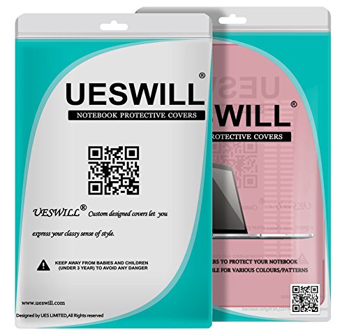 Ueswill Compatible With 3In1 Glossy Crystal Clear Hard Shell Case Cover For Macbook Pro 15 Inch With Cd-Rom (Non-Retina) (Model A1286) + Keyboard Cover And Screen Protector, Pink #TOP7