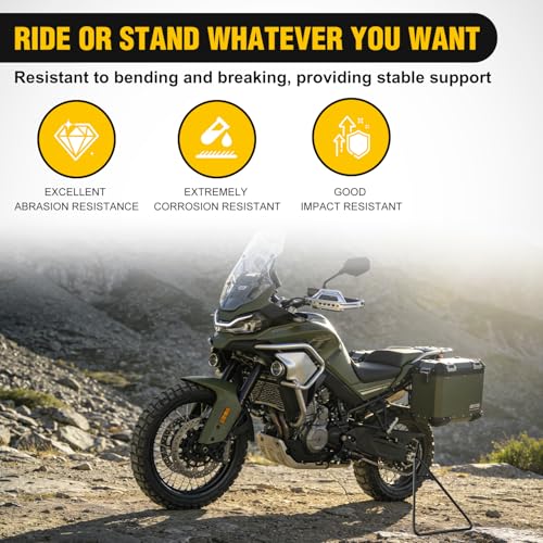 Image of Nilight Universal Motorcycle Dirt Bike Triangle Side Stand | Kickstand Holder for 80-500cc Supermoto Motocross Enduro Pit Bike Black
