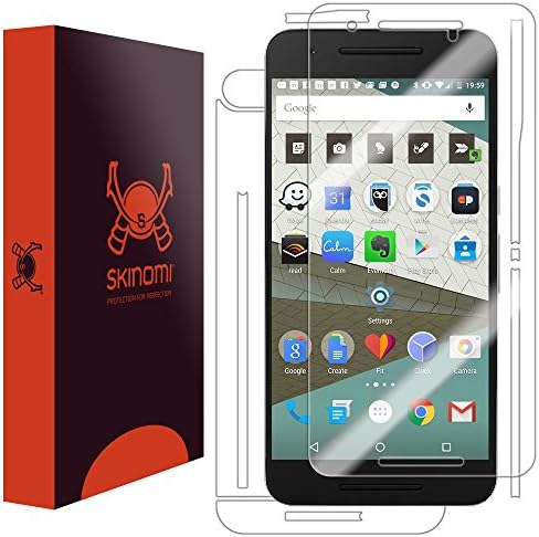 Skinomi Full Body Skin Protector Compatible with Huawei Nexus 6P (Google Nexus 6P)(Screen Protector + Back Cover) TechSkin Full Coverage Clear HD Film