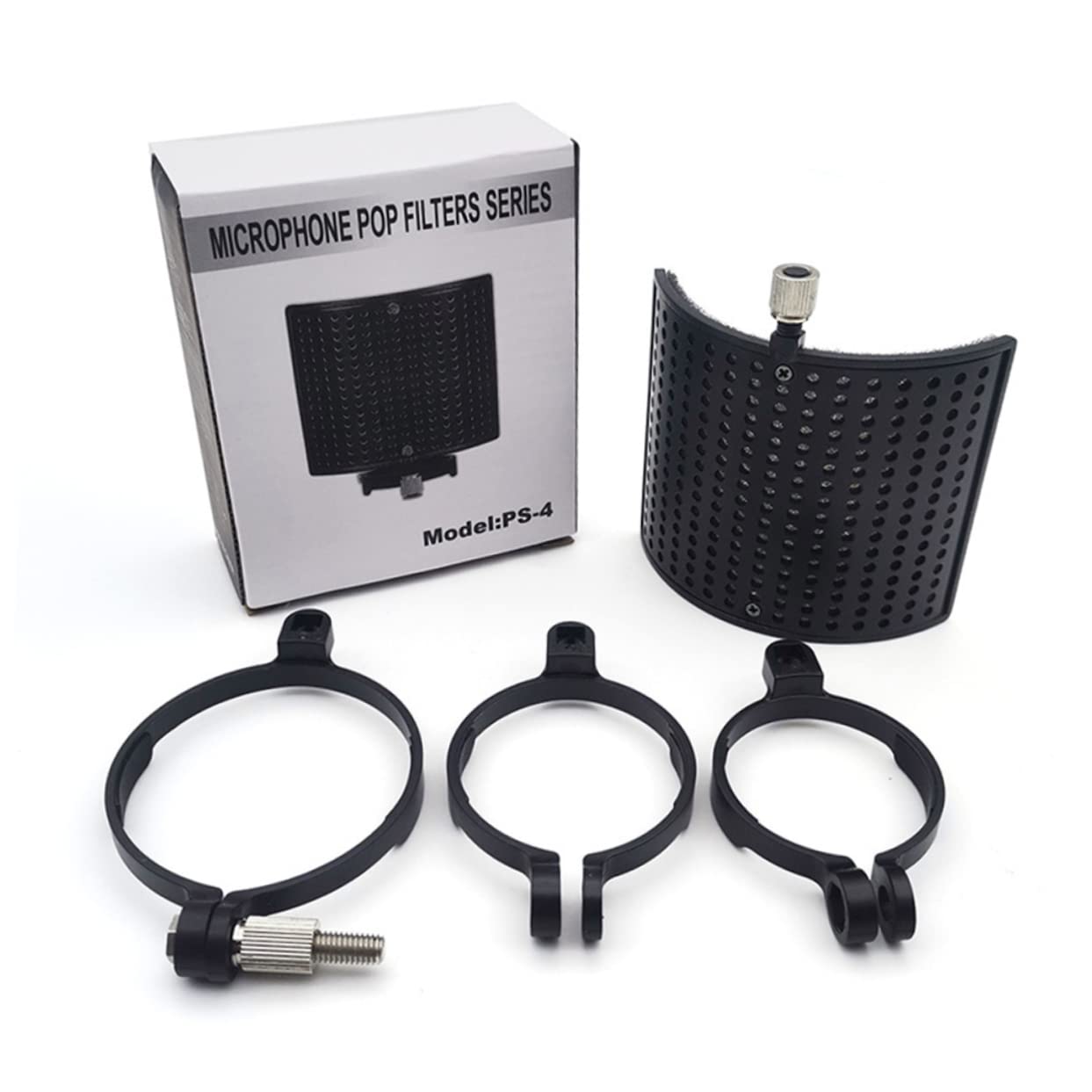 Vaguelly 3sätze U-förmiger Mikrofon Windschutz Mit Clip Effektiver Popschutz Für Mikrofone Geräuschreduzierung Und Spritzschutz Geeignet Für Desktop-studios Und Live-events
