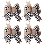 Photo Gallery gdfnmogo set di 4 eleganti fiocchi natalizi per alberi e decorazioni per la casa, ornamenti in finto lino, perfetti per vari eventi (nero) Photo Gallery gdfnmogo set di 4 eleganti fiocchi natalizi per alberi e decorazioni per la casa, ornamenti in finto lino, perfetti per vari eventi (nero)