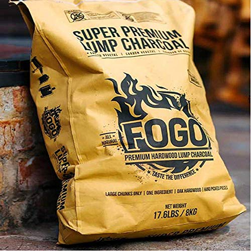 Fogo Super Premium Oak Restaurant All-Natural Hardwood Lump Charcoal for Grilling and Smoking, 17.6 Pounds - Thumbnail 2