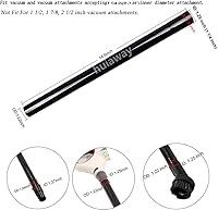 Vista 2 de 6 piezas de 1.25 pulgadas de extensión universal para aspiradora, accesorios de extensión de 1 1/4 pulgadas, extensión de aspiradora de ajuste por